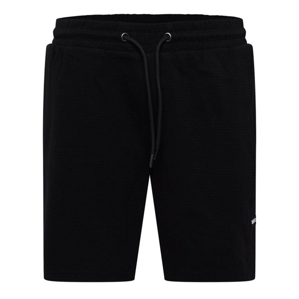 Duck and Cover Mens Topfield Waffle Casual Shorts / Black